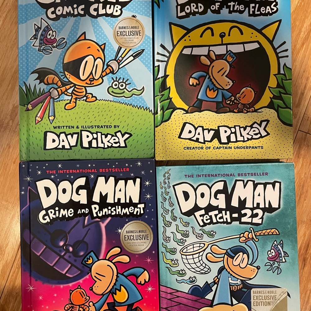 Dog Man Comic Book Set by